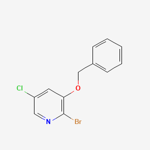 molecular formula C12H9BrClNO B2462275 3-(Benzyloxy)-2-bromo-5-chloropyridine CAS No. 2378806-57-4