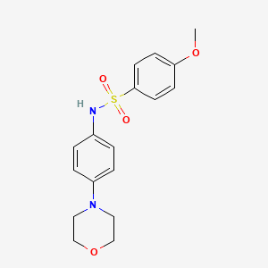 4-methoxy-N-(4-morpholinophenyl)benzenesulfonamide