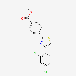 Methyl 4-[4-(2,4-dichlorophenyl)-1,3-thiazol-2-yl]benzenecarboxylate