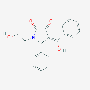 molecular formula C19H17NO4 B246229 4-benzoyl-3-hydroxy-1-(2-hydroxyethyl)-5-phenyl-1,5-dihydro-2H-pyrrol-2-one 