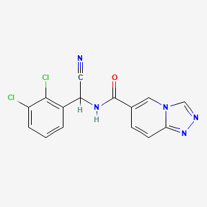 N-[cyano(2,3-dichlorophenyl)methyl]-[1,2,4]triazolo[4,3-a]pyridine-6-carboxamide