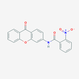 molecular formula C20H12N2O5 B2462330 2-硝基-N-(9-氧代-9H-黄色素-3-基)苯甲酰胺 CAS No. 886144-89-4