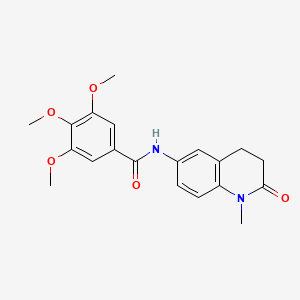 3,4,5-trimethoxy-N-(1-methyl-2-oxo-1,2,3,4-tetrahydroquinolin-6-yl)benzamide