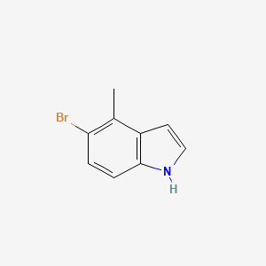 molecular formula C9H8BrN B2462338 5-溴-4-甲基-1H-吲哚 CAS No. 1427412-95-0