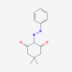 molecular formula C14H16N2O2 B2462341 5,5-二甲基-2-(苯基重氮基)环己烷-1,3-二酮 CAS No. 17867-43-5