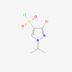 molecular formula C6H8BrClN2O2S B2462346 3-Bromo-1-isopropyl-1h-pyrazole-4-sulfonyl chloride CAS No. 1946812-54-9