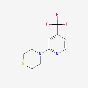 molecular formula C10H11F3N2S B2462347 4-(4-(Trifluoromethyl)pyridin-2-yl)thiomorpholine CAS No. 2034420-72-7