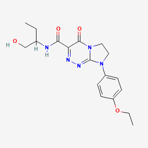 8-(4-ethoxyphenyl)-N-(1-hydroxybutan-2-yl)-4-oxo-4,6,7,8-tetrahydroimidazo[2,1-c][1,2,4]triazine-3-carboxamide