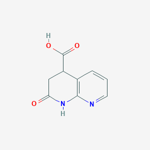 molecular formula C9H8N2O3 B2462362 2-氧代-1,2,3,4-四氢-1,8-萘啶-4-羧酸 CAS No. 2225146-13-2
