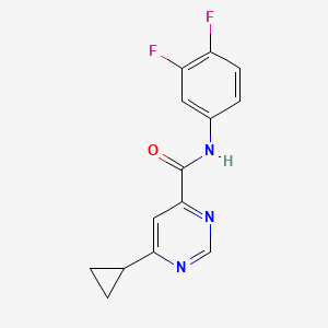 6-Cyclopropyl-N-(3,4-difluorophenyl)pyrimidine-4-carboxamide