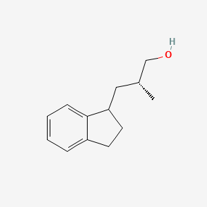 molecular formula C13H18O B2462367 (2R)-3-(2,3-Dihydro-1H-inden-1-yl)-2-methylpropan-1-ol CAS No. 2248220-22-4
