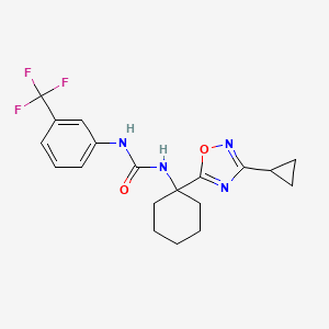 1-(1-(3-Cyclopropyl-1,2,4-oxadiazol-5-yl)cyclohexyl)-3-(3-(trifluoromethyl)phenyl)urea