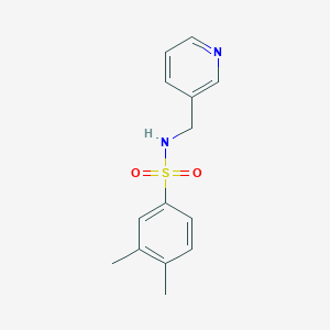 molecular formula C14H16N2O2S B246237 3,4-Dimethyl-N-pyridin-3-ylmethyl-benzenesulfonamide 