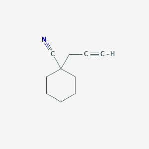 molecular formula C10H13N B2462377 1-(Prop-2-yn-1-yl)ciclohexano-1-carbonitrilo CAS No. 850011-76-6