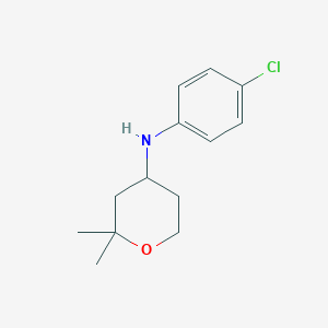 N-(4-chlorophenyl)-2,2-dimethyltetrahydro-2H-pyran-4-amine
