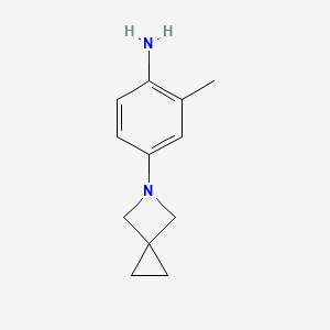 molecular formula C12H16N2 B2462379 4-(5-氮杂螺[2.3]己环-5-基)-2-甲基苯胺 CAS No. 1502054-70-7