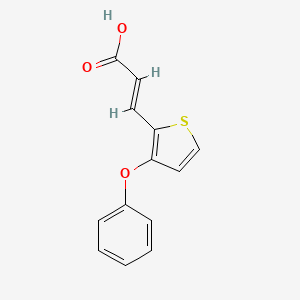 (E)-3-(3-Phenoxythiophen-2-yl)prop-2-enoic acid