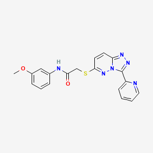 N-(3-methoxyphenyl)-2-[(3-pyridin-2-yl-[1,2,4]triazolo[4,3-b]pyridazin-6-yl)sulfanyl]acetamide