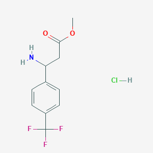 Methyl 3-amino-3-[4-(trifluoromethyl)phenyl]propanoate hydrochloride