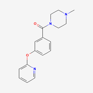molecular formula C17H19N3O2 B2462435 1-Methyl-4-[3-(pyridin-2-yloxy)benzoyl]piperazine CAS No. 1706014-37-0