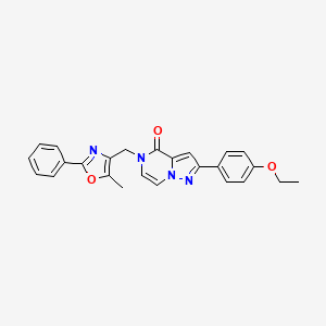 2-(4-ethoxyphenyl)-5-((5-methyl-2-phenyloxazol-4-yl)methyl)pyrazolo[1,5-a]pyrazin-4(5H)-one