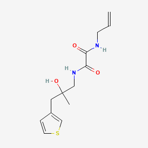 N'-[2-hydroxy-2-methyl-3-(thiophen-3-yl)propyl]-N-(prop-2-en-1-yl)ethanediamide