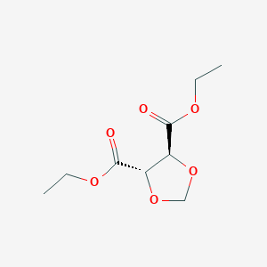 molecular formula C9H14O6 B2462475 diethyl (4S,5S)-1,3-dioxolane-4,5-dicarboxylate CAS No. 159652-88-7