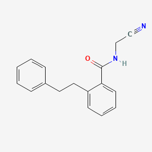 molecular formula C17H16N2O B2462491 N-(cyanomethyl)-2-(2-phenylethyl)benzamide CAS No. 1241176-39-5
