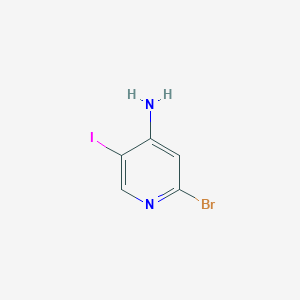 molecular formula C5H4BrIN2 B2462494 2-Bromo-5-iodopyridin-4-amine CAS No. 1300750-78-0