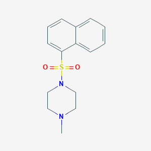 molecular formula C15H18N2O2S B246252 1-Methyl-4-(naphthalene-1-sulfonyl)-piperazine 