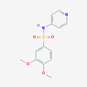 molecular formula C13H14N2O4S B246255 3,4-dimethoxy-N-pyridin-4-ylbenzenesulfonamide 