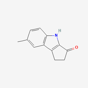 molecular formula C12H11NO B2462552 7-methyl-1,2-dihydrocyclopenta[b]indol-3(4H)-one CAS No. 261163-66-0