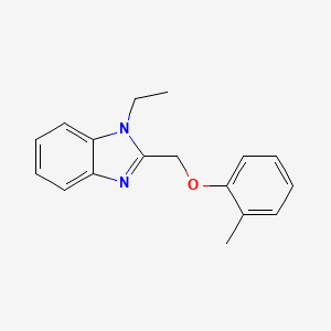 molecular formula C17H18N2O B2462555 1-Ethyl-2-o-tolyloxymethyl-1H-benzoimidazole CAS No. 612527-71-6
