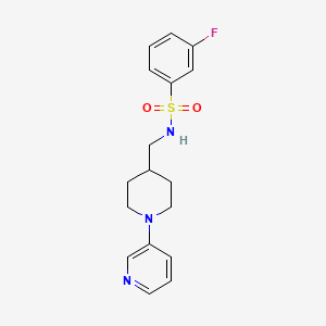 3-fluoro-N-((1-(pyridin-3-yl)piperidin-4-yl)methyl)benzenesulfonamide