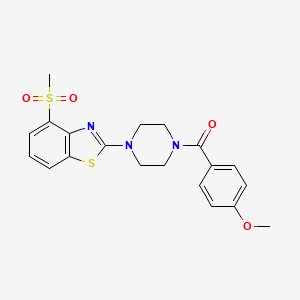 (4-Methoxyphenyl)(4-(4-(methylsulfonyl)benzo[d]thiazol-2-yl)piperazin-1-yl)methanone