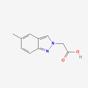 molecular formula C10H10N2O2 B2462577 2-(5-methyl-2H-indazol-2-yl)acetic acid CAS No. 1239735-04-6