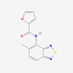 molecular formula C12H9N3O2S B246260 N-(5-methyl-2,1,3-benzothiadiazol-4-yl)-2-furamide 