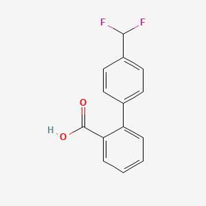 molecular formula C14H10F2O2 B2462608 2-[4-(Difluoromethyl)phenyl]benzoic acid CAS No. 2248321-75-5