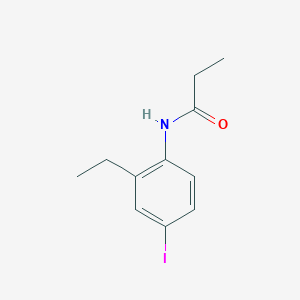 molecular formula C11H14INO B246264 N-(2-ethyl-4-iodophenyl)propanamide 