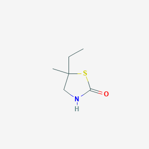 molecular formula C6H11NOS B2462651 5-Ethyl-5-methyl-1,3-thiazolidin-2-one CAS No. 2580201-18-7