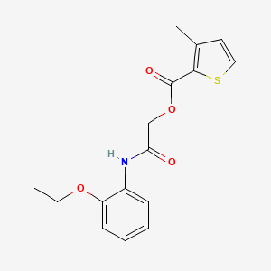 molecular formula C16H17NO4S B2462663 [2-(2-Ethoxyanilino)-2-oxoethyl] 3-methylthiophene-2-carboxylate CAS No. 387853-86-3