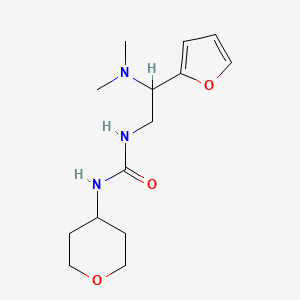 1-(2-(dimethylamino)-2-(furan-2-yl)ethyl)-3-(tetrahydro-2H-pyran-4-yl)urea