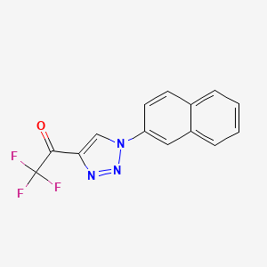 2,2,2-Trifluoro-1-(1-naphthalen-2-yltriazol-4-yl)ethanone