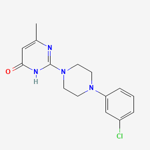 2-[4-(3-chlorophenyl)piperazin-1-yl]-6-methylpyrimidin-4(3H)-one