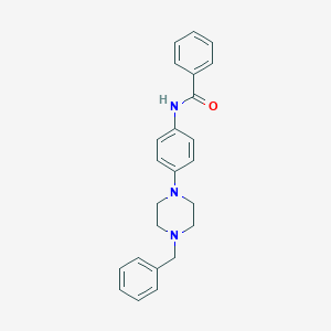molecular formula C24H25N3O B246270 N-[4-(4-benzylpiperazin-1-yl)phenyl]benzamide 