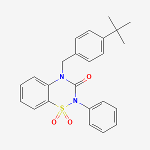 4-(4-(tert-butyl)benzyl)-2-phenyl-2H-benzo[e][1,2,4]thiadiazin-3(4H)-one 1,1-dioxide