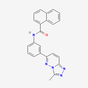N-(3-(3-methyl-[1,2,4]triazolo[4,3-b]pyridazin-6-yl)phenyl)-1-naphthamide