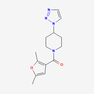 (4-(1H-1,2,3-triazol-1-yl)piperidin-1-yl)(2,5-dimethylfuran-3-yl)methanone