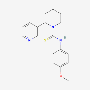 N-(4-methoxyphenyl)-2-pyridin-3-ylpiperidine-1-carbothioamide