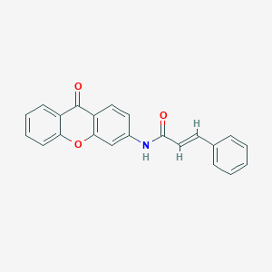 (2E)-N-(9-oxo-9H-xanthen-3-yl)-3-phenylprop-2-enamide
